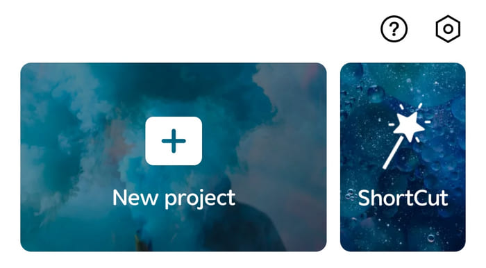 crear proyecto nuevo en CapCut